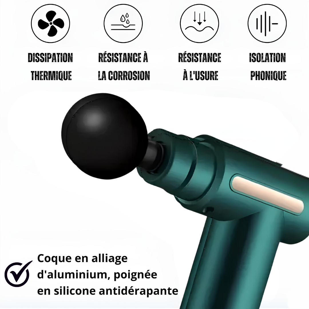 Spordia – Pistolet de Massage Musculaire Pro